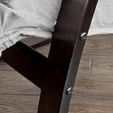 Stillstuhl SoBuy mit Tasche und schwarzem Gestell - 6