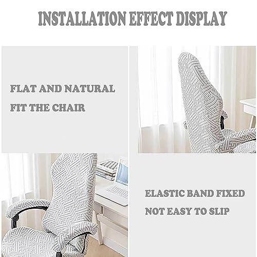 Funda for silla de oficina gaming protector elastico duradero gris 6