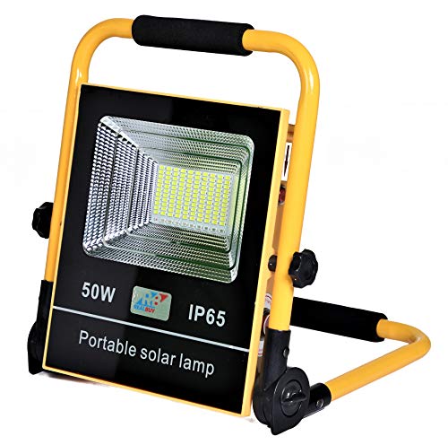 RealBuy Rechargeable Solar LED Flood Light 50W LiFePO4 Battery & USB-Out for Mobile Charging (IP 65 Water-Proof) - Multi-Functional Portable Solar Lamp(Aluminium;Polycarbonate) (B08K9FCG6S) Amazon Price History, Amazon Price Tracker
