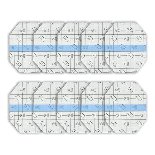 Vendaje adhesivo transparente, vendaje elástico impermeable, 10 unidades, transparente, elástico, grande, resistente al agua, vendaje transparente, impermeable, S