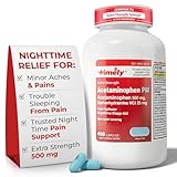 TIME-Cap Labs 400 Caplets Extra Strength Acetaminophen 500mg PM & Diphenhydramine HCl 25mg - PM Pain Reliever & Sleep Aid, Helps with Occasional Headaches & Minor Aches & Pains