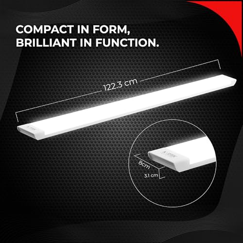 Image of Nortek Essenza 72 WATT 4CCT LED Tubelight / 4 feet LED Batten - 3 in 1 Colour (Warm, Natural, Cool Day Light) Bright Light for Living Room & Bedroom, Shops, Showrooms - Pack of 4