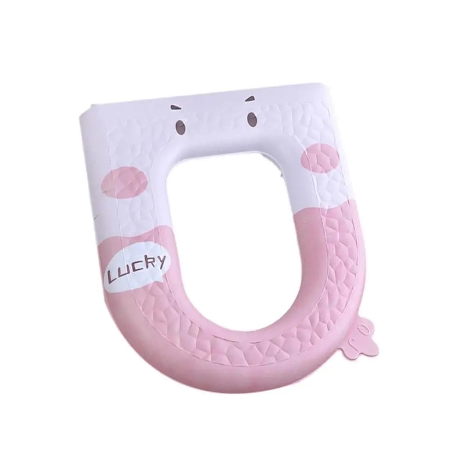 Housse de siège de toilette en tissu doux avec motif dessin animé