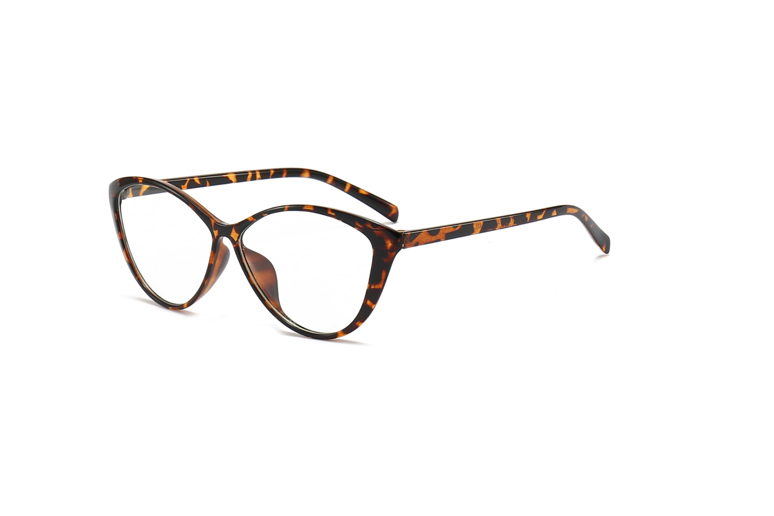 SHUNXI Cat Eye Nearsighted Myopia Distance Glasses For Women, Oversized Near Sighted Driving Eyeglasses