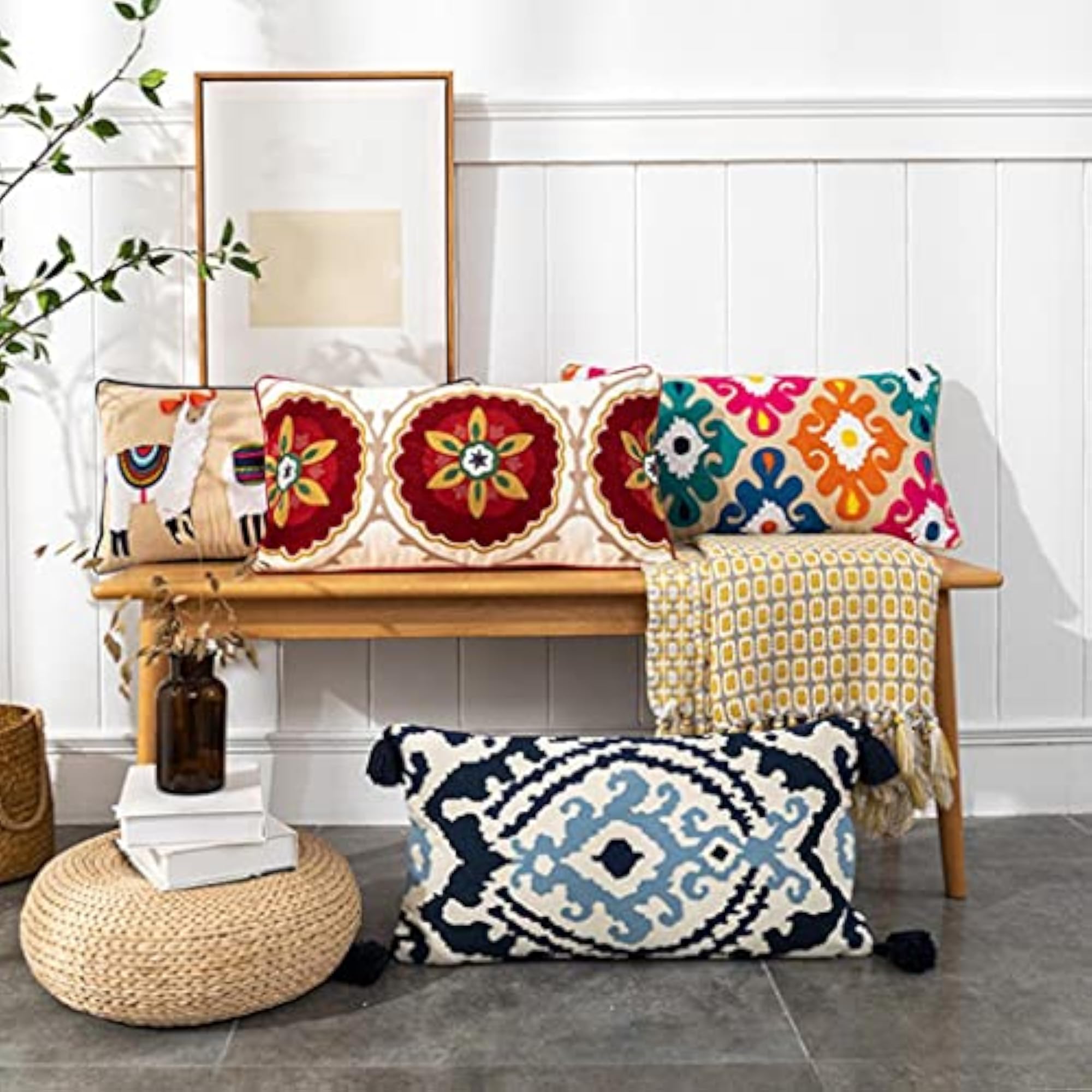 Pillow Case Cotton Boho Throw Cushion Cover