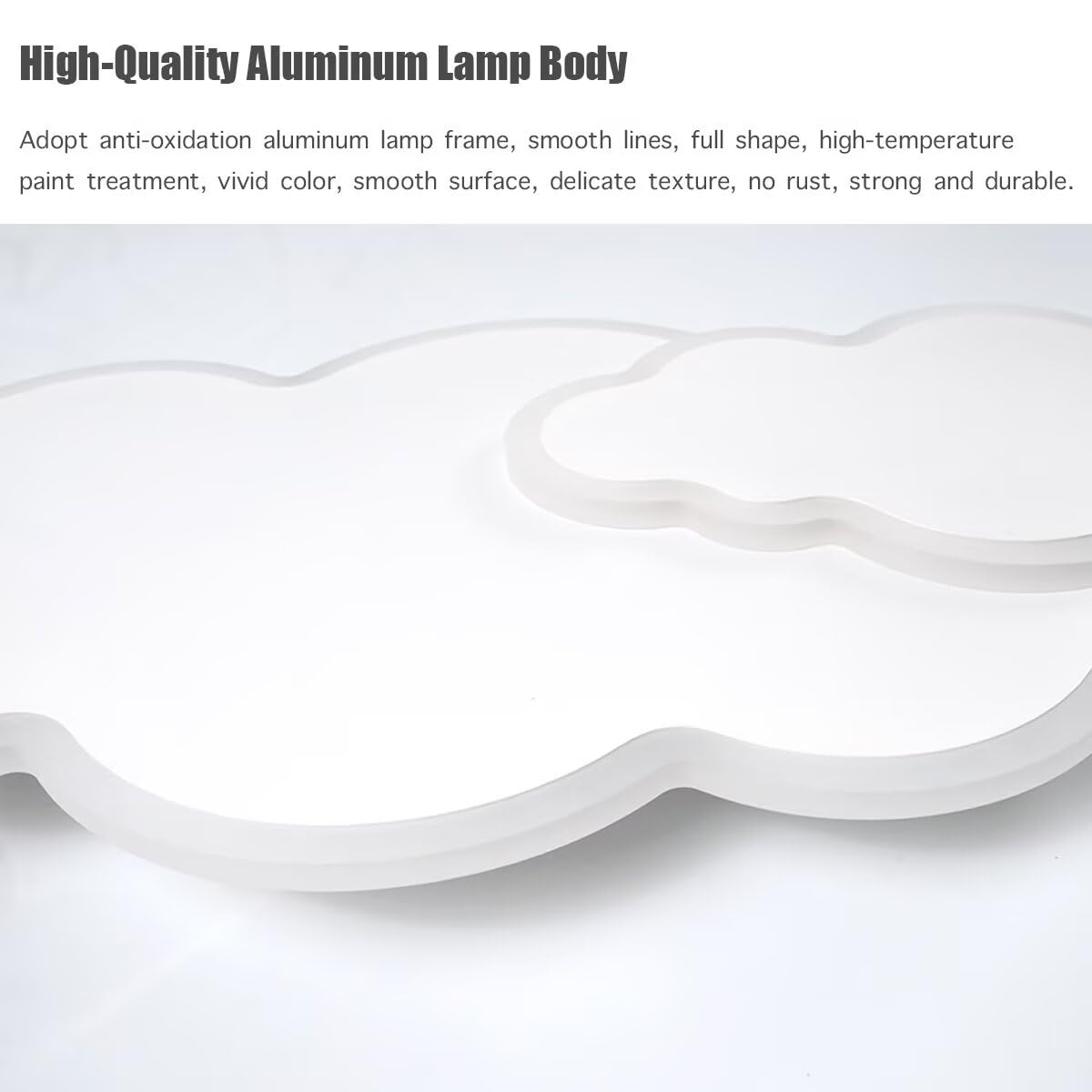 Lámpara de techo Nube LED 3D de 55 cm con 2 nubes, lámpara de araña para habitación infantil, sala de estar, dormitorio de niño o niña, 3 luces, 46 W