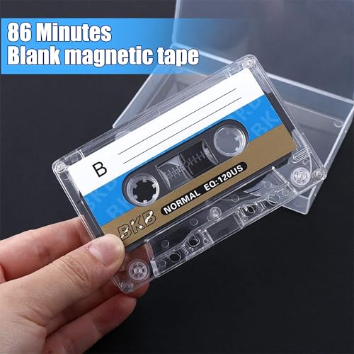 5 Stück Audio Kassetten Leer, Rauscharm Audiokassetten,Musikkassette,Musikkassetten,Leere Kassetten,Geeignet für Vorlesungen, 86 Min,Seminare und tägliche Aufzeichnungen