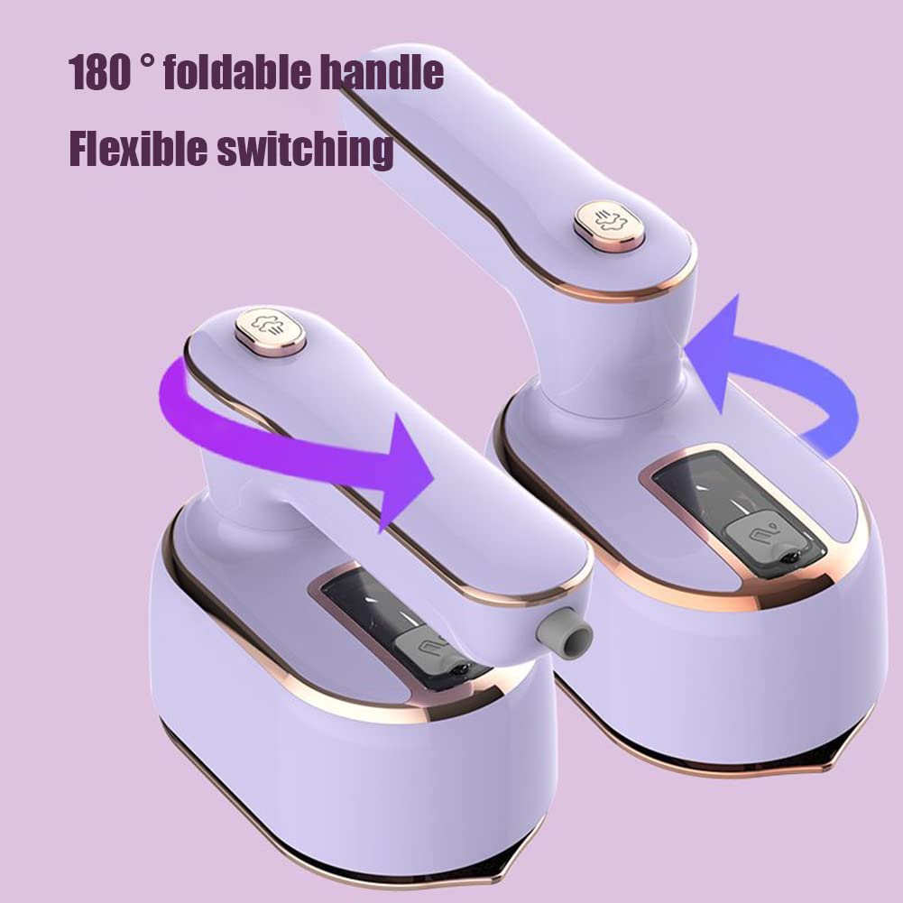 Máquina de planchar de ropa profesional de mano con vapor caliente para el hogar húmedo y seco, doble pequeña máquina eléctrica de viaje plegada, mini vaporizador de ropa para el hogar, viajes