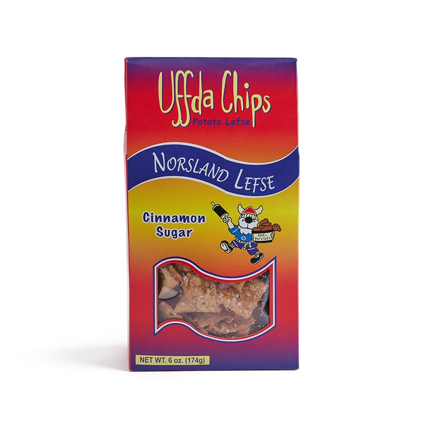 Miniatura 3 de Chips Uffda - Hecho de Real Lefse - 6 oz. Por Norsland Lefse - Paquete de 2