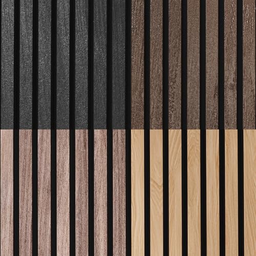 Image of Samples-Pack Acoustic Slat Wall Panels - Soundproof Wood Paneling for Interior Decor