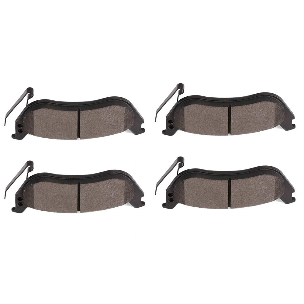 cciyu D981 Rear Ceramic Brake Pads Kits 4pcs fit For 06-10 For Ford Explorer,07-10 For Ford Explorer Sport Trac,03-07 For Jeep Liberty,03-06 For Jeep Wrangler,06-10 For Mercury Mountaineer