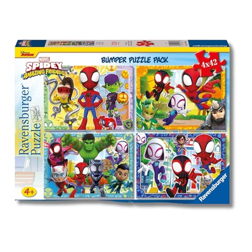 Puzzle Spidey de 42 piezas ideal como regalo para niño de 4 años o más en cumpleaños