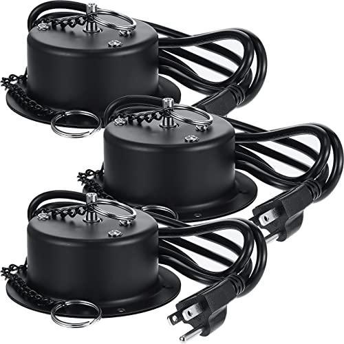 Therwen 3 Pcs Disco Ball Motor Heavy Duty 3RPM Slow Rotating Mirror Ball Motor Rotator for 12-16