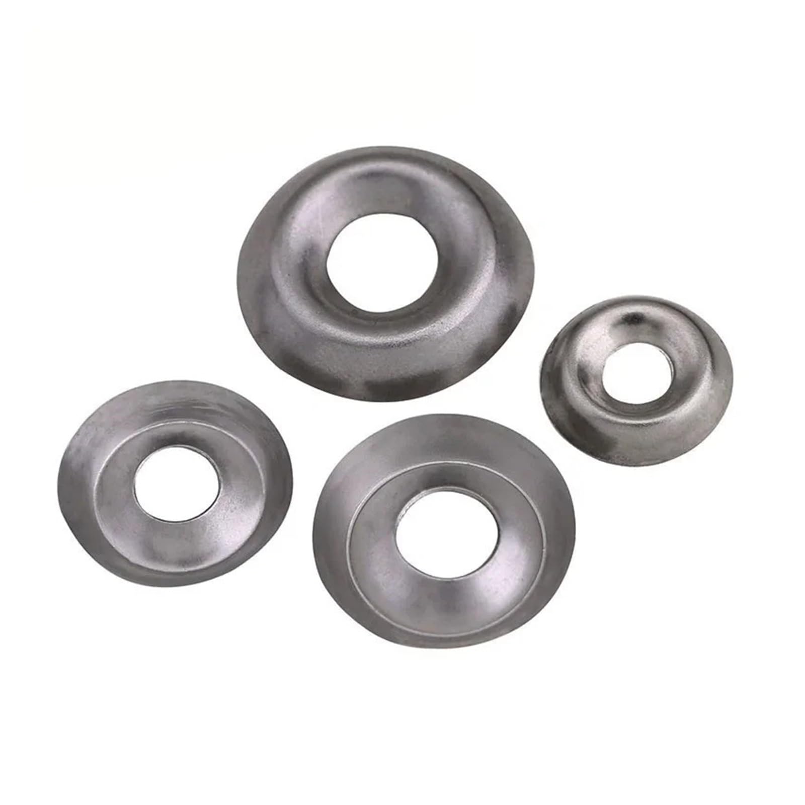 Edelstahl Beilagscheiben 200PCS 304 Edelstahl Schüssel Typ Konische Unterlegscheibe Versenkte Unterlegscheiben Konkave Konvexe FishEye Dichtung Dekorative