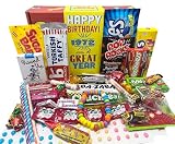 RETRO CANDY YUM ~ 1972 54th Birthday Gift Box of Nostalgic Retro 70s Candy Mix from Childhood for 54 Year Old Man or Woman Born Back in 1972 Jr