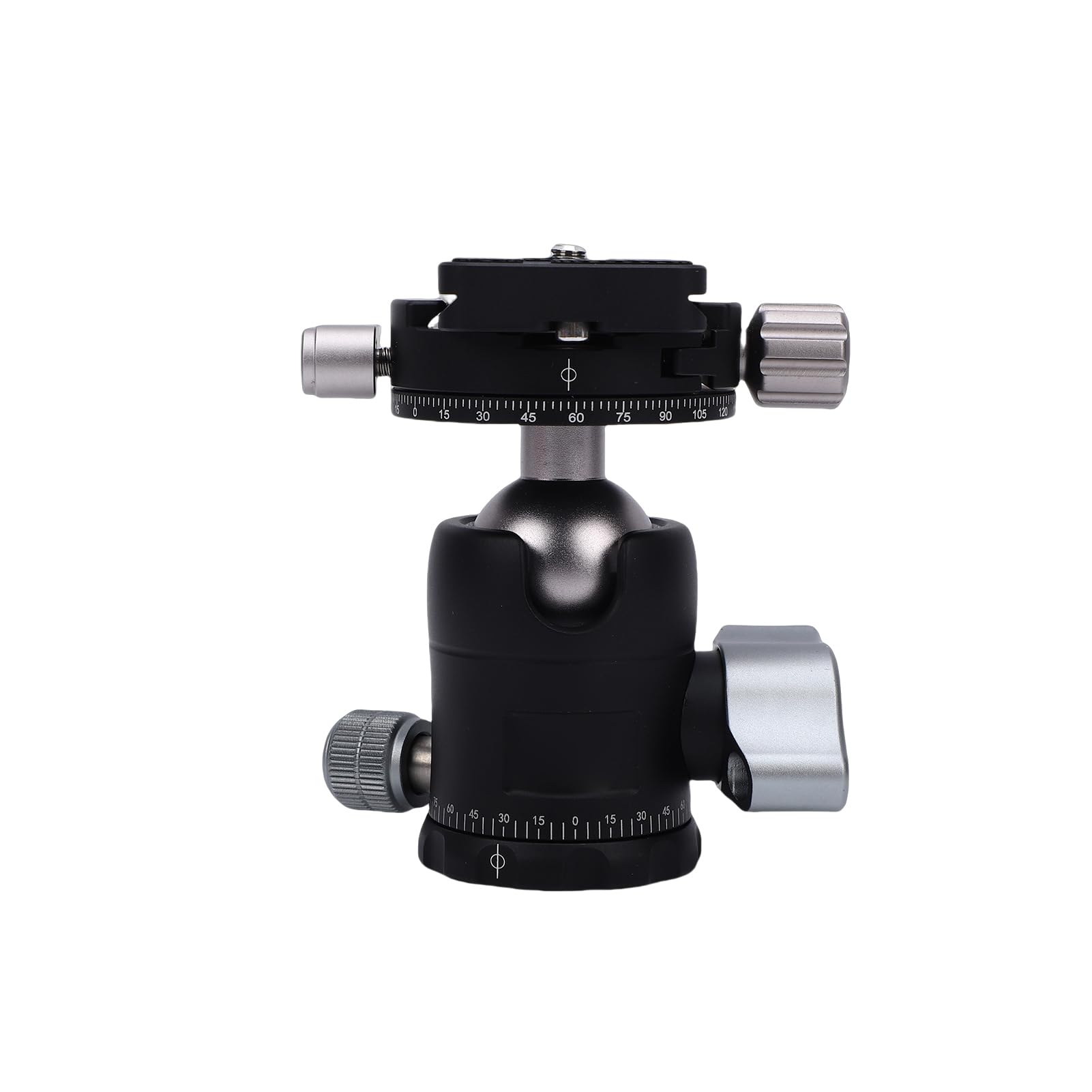 Generic Testa a Sfera Panoramica Rotante a 360° da 30 Mm, Testa Professionale per Treppiede in Metallo, con Piastra a Sgancio Rapido con capacità di Carico di 17,6 Libbre, Compatibile con