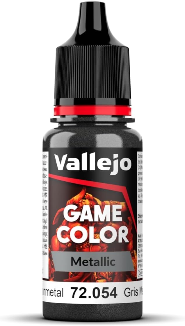 Vallejo Game Color 17 ml Acrylic Paint - Gunmetal Metal