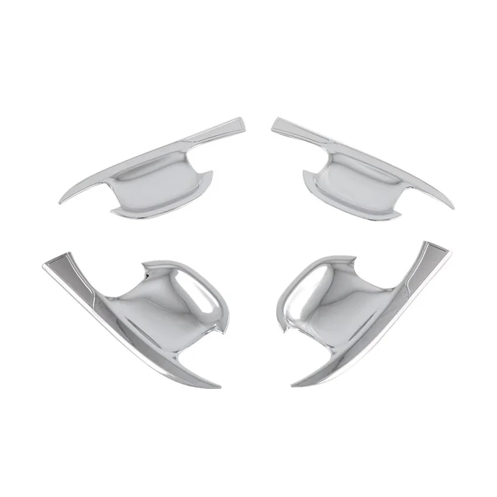 ASDDLLNN Exterior Sliding Door Handle for Kia for Sorento MQ4 2020-2023 Car Carbon Fiber Exterior Door Handle Bowl Moulding Cover Trim Sticker Decor(Silver Chrome B)