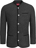  GIESSWEIN Herren Jacke Johann Trachtenjacke, Grau (Anthrazit 629), Medium (Herstellergröße: 50)