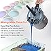 XINHNMUU 4L Mixing Mate Paint Lid Kit, Paint Can Pouring Spout with Better Sealing Effect, Universal Paint Shaker, for Stirring, Storing and Pouring