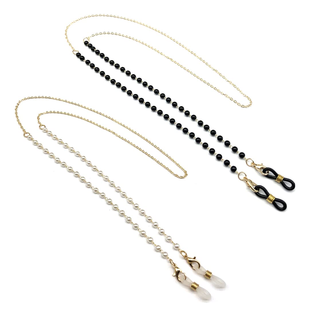 ZMREN2 Piezas Cadenas de Anteojos Gafas Cadena, Cadena Gafas Cuerda Gafas Ajustable para Mujer