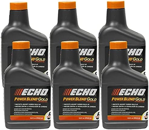 New 6450005 (6) Pack Echo Oil 12.8 oz Bottles 2 Cycle Mix for 5 Gallon - Power Blend fits Other Modes