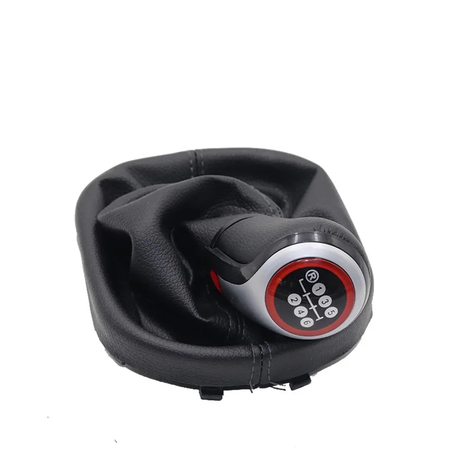 HSUKIHO Car Shift Knob Cover for VW for Touran for Caddy MK2 (2003-2010) (2004-2009) 5/6 Speed Car Shift Gear Knob Lever Gaitor Boot Cover(6 Speed Type 5)