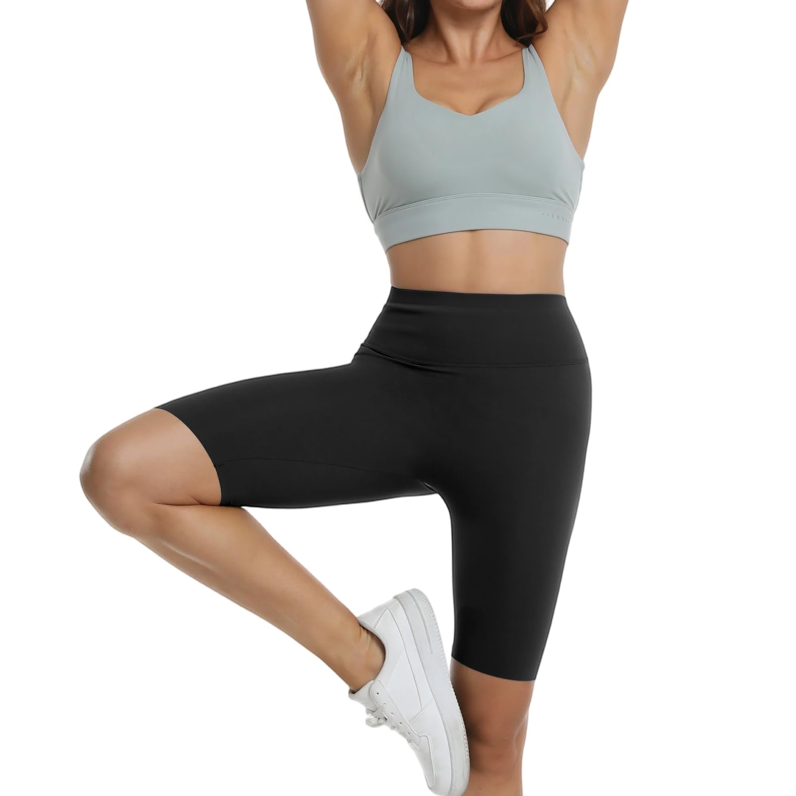 Pantalones Cortos Mujer Deporte Pantalones Yoga Cintura Alta Sin Costuras Mallas Cortas Elásticas Leggins Transpirable Secado Rápido Pantalones De Ciclismo Control De Abdomen Fitness Shorts