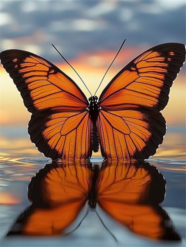Manualidades adultos pintar por numeros mariposa el regalo creativo ideal en lienzo gigante 90x120