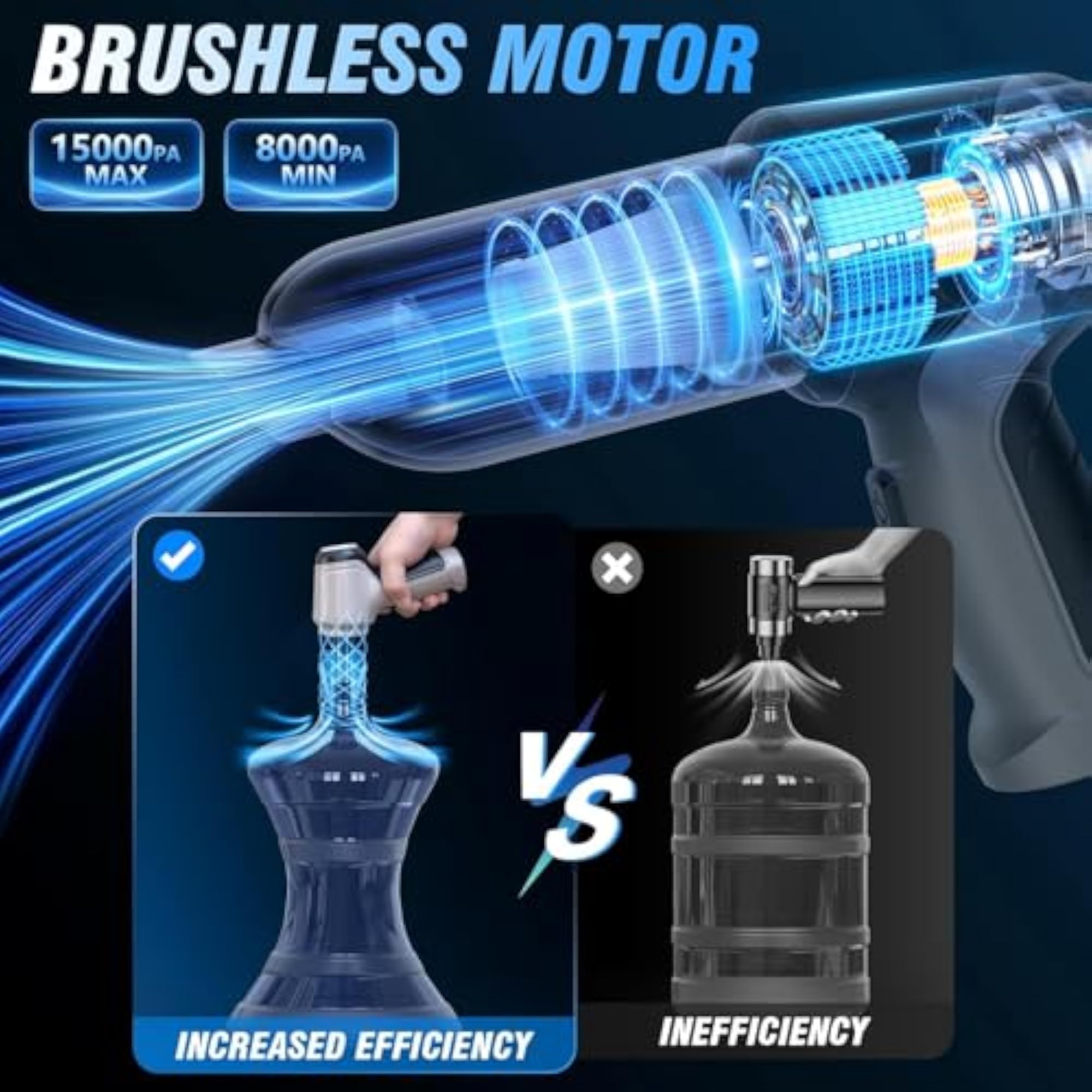 Vacuum Cleaner For House Use Wet and Dry with 6 Attachments