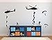 Military Army Cargo Airplane Silhouette Sticker Decal Flying Pilots Home Decor