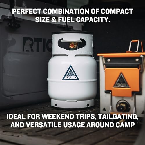 Ignik Refillable Gas Growler Propane Tank, 5-Pound - White - Thumbnail 4