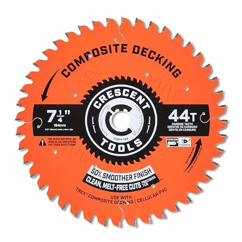 Crescent composite decking blade image