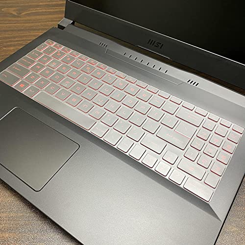 Image of RAYA cover for MSI Katana 15 /17 /GF66 /GF76 MSI Bravo 15 MSI Alpha 15 /17 MSI Pulse GL66 /GL76 MSI Crosshair 15 /17 MSI Sword 15 /17 MSI Raider GE68 /GE78 MSI Vector GP68 /GP78 Gaming Laptop (Transparent TPU)