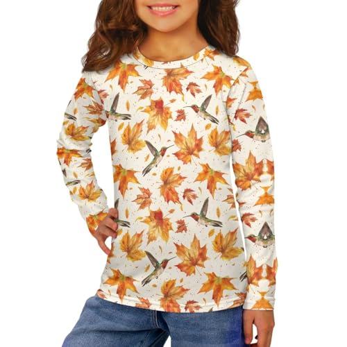 Casual Shirts for Teen Girls Fall Winter Clothes Crewneck Thanksgiving Pullover Tops for Back to School Size 3-163