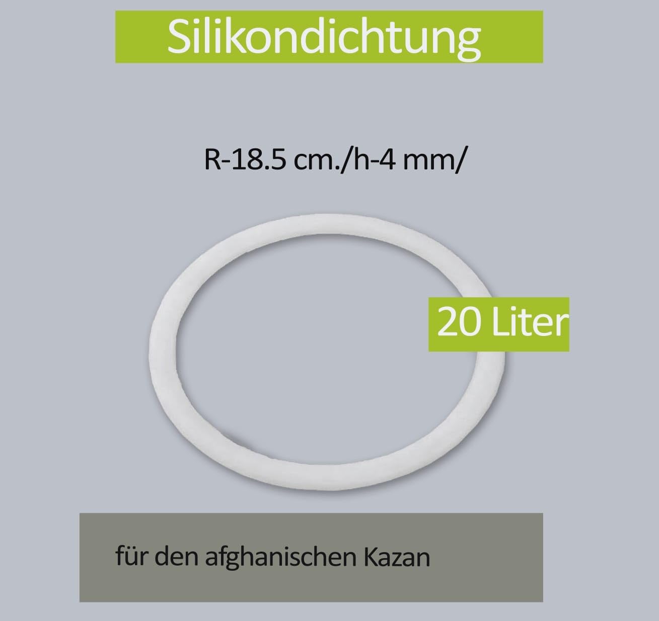 Rashko Baba Valve et joint d'étanchéité pour Kazan afghan, valve de rechange (2 pièces) + joint d'étanchéité en silicone de 18,5 cm pour 10 l, 12 l, 15 l, 20 l, 20 l, 7 l