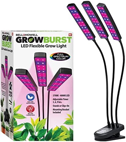 Bell+Howell Growburst 24” Indoor Plant Growing Lamp with 8 Bright...