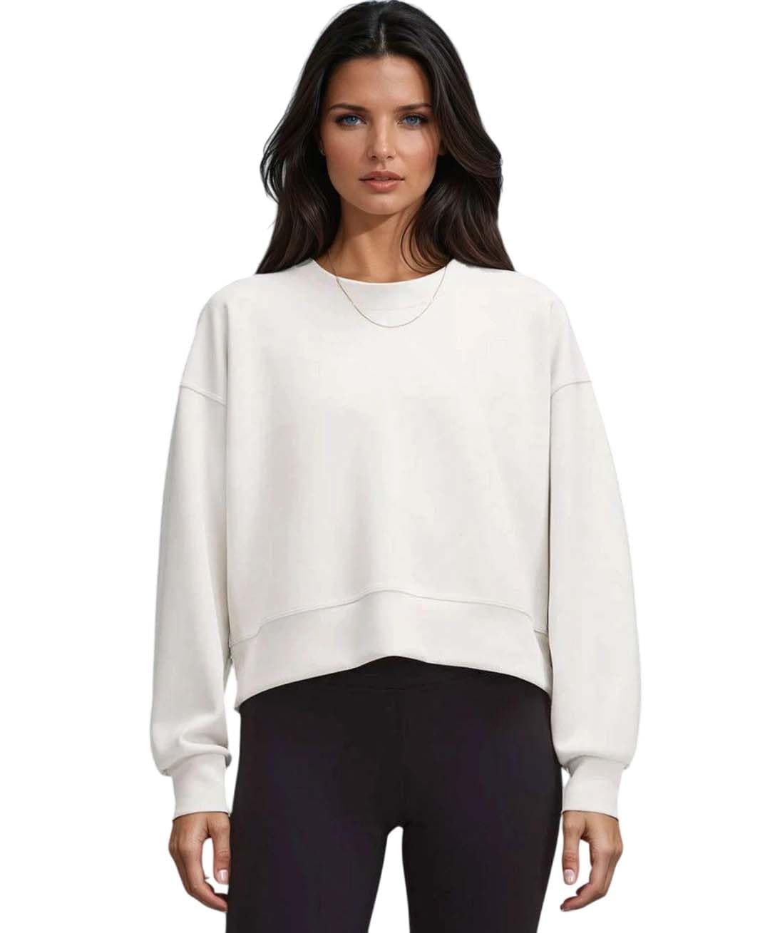Women's Breathable Winter Sweatshirt with Smooth Finish for Layered Street Looks and Cool-Weather Styling-image-44