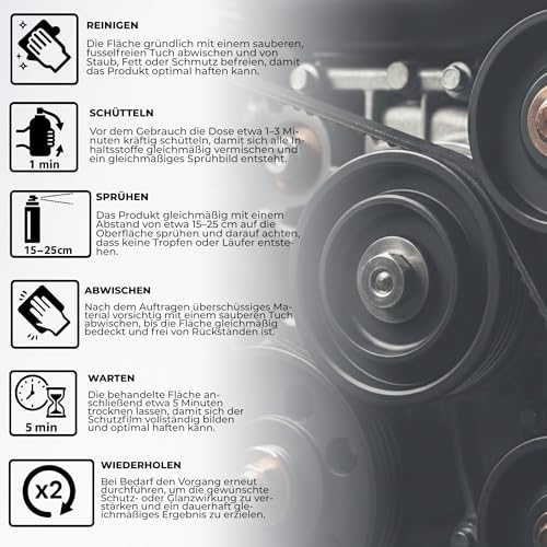 WerkXheld Keilriemenspray 400ml | Hochleistungs-Riemenspray für Auto, Industrie & mehr | Verlängert Lebensdauer von Keilriemen | Schnelle Wirkung & Geräuschreduzierung