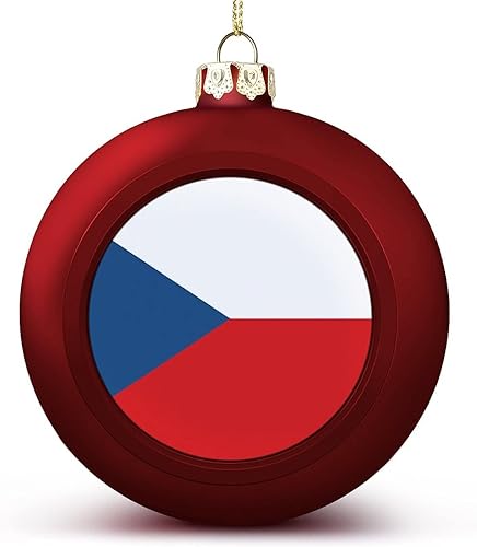 Vista 10 de Adorno de bola de Navidad de Chipre, bandera de las naciones de Chipre, adornos colgantes, recuerdo, regalo para árbol de Navidad, decoración