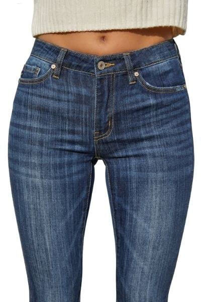 Kancan Women's Mid Rise Super Skinny Jeans - KKC7085LOH3