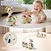 HOLA Baby Toys 6-12 Months Musical Dancing Duck Toy Set with Mama and Babys Tummy Time Toys, Crawling and Interaction Modes 1 Year Old Girl Boy Baby Stocking Stuffers