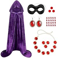 GEEKEO Disfraz Mujer Carnaval, Disfraces Devil Adultos Capa