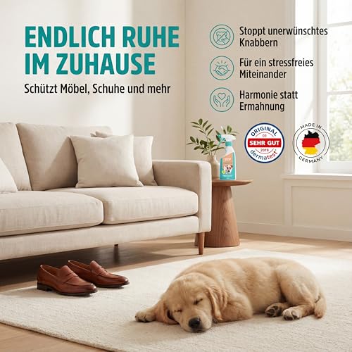Green Hero Knabber-EX 500 ml Knabberstopp Bitterspray für Hund & Katze Anti Knabber & Ankauen von Möbeln Schuhen u.v.m. Anti Kau Spray Hund