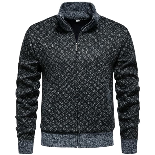 Cárdigan de punto para hombre estilo coreano, chaqueta de abrigo elegante de invierno