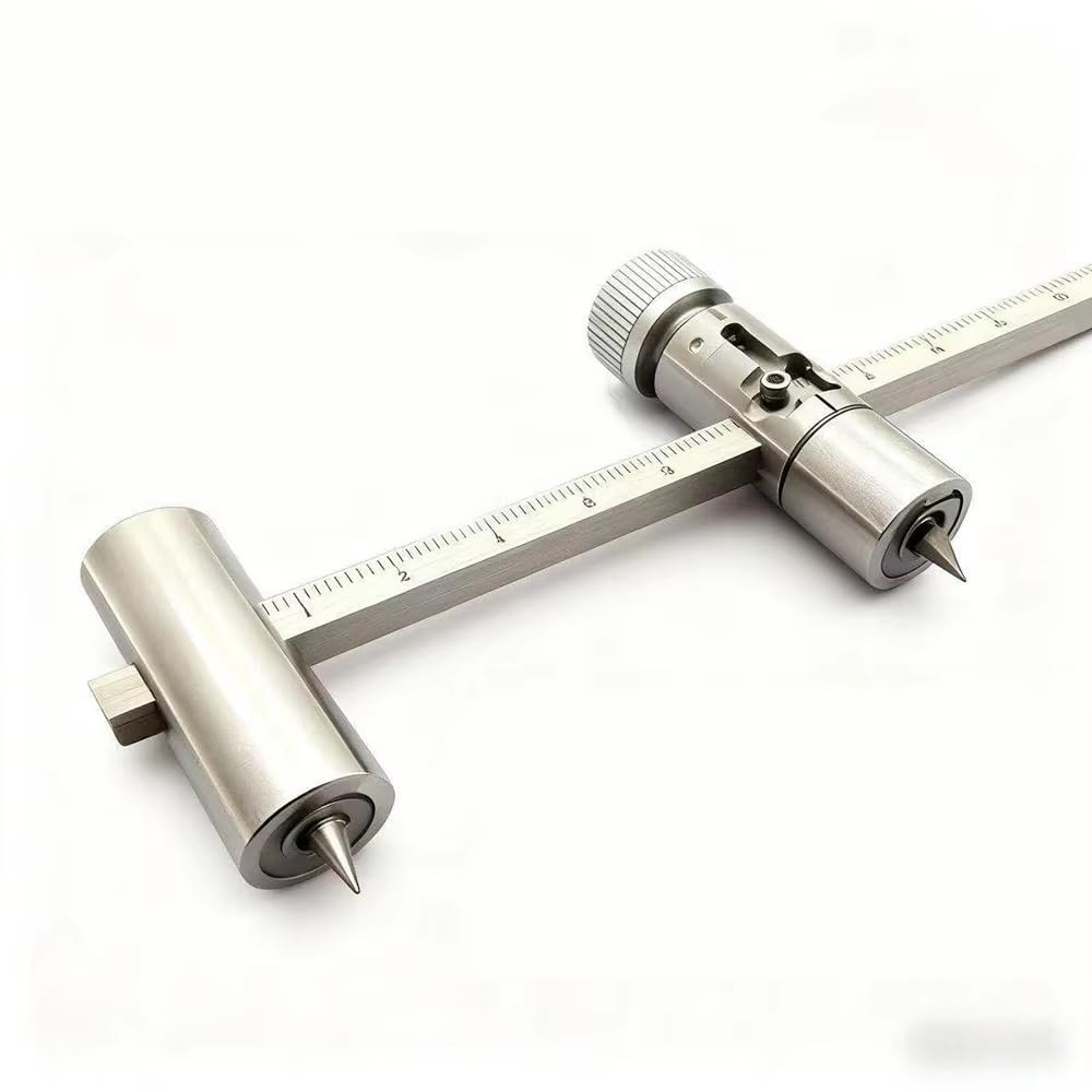 Taglierina A Compasso Manuale, Taglierina Circolare Di Precisione In Acciaio Inox, Lunghezza Asta 30 Cm, Diametro Di Taglio 5-60 Cm, Taglierina Circolare Rotante A Compasso