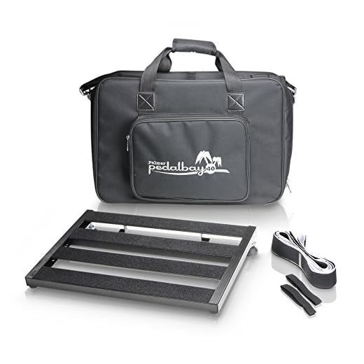 Palmer Pedalbay 40 - Pedalboard con bolsa de transporte acolchada 45 cm