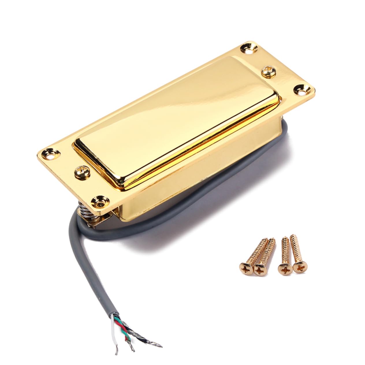 Toyvian 2 sztuki 4 humbucker-plektrum gitara basowa przetworniki do gitary elektrycznej humbucker na szyję odbiornik Alnico, podwójna szpula do wyboru, płyta combo, masa perłowa