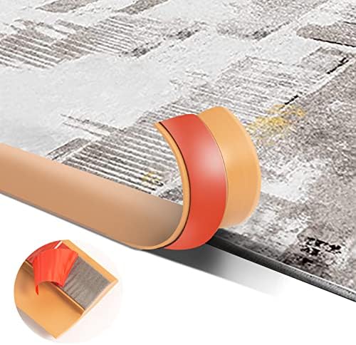 Floor Transition Strip Carpet & Flooring Flat Divider Edging Trim Strip Transition Threshold 6.65Ft PVC Adhesive-Suitable for Threshold Transitions Height Less Than 5 mm(2m Brown)