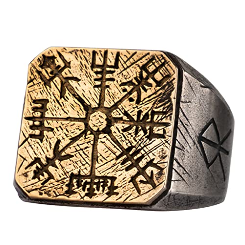 Bague runique Vegvisir argent ajustable taille bague problème